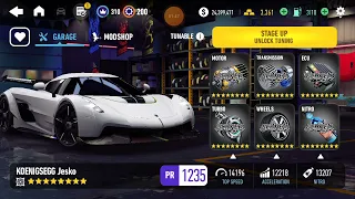 nfs no limits koenigsegg jesko tunning unlocked 🤤😁