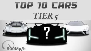 CSR Racing 2 | Top 10 Fastest Tier 5 Cars | Updated*