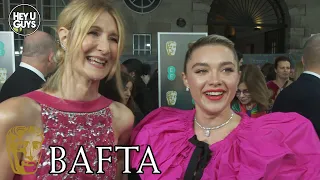 Laura Dern & Florence Pugh (Little Women, Black Widow) Interview - BAFTAs 2020