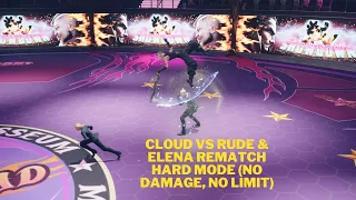 FF7 Rebirth Cloud Vs Rude & Elena Rematch Hard Mode (No Damage, No Limit)