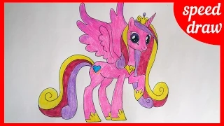 Speed draw Princess Cadance, my little pony