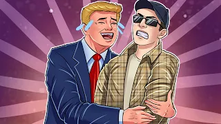 Trump recruits a trucker ARMY to troll the SALTIEST gang in GTA RP(Ft. Trippy & Avalanche)