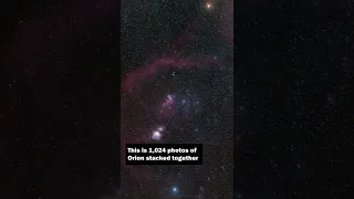 1 versus 1,024 photos of Orion Nebula #Shorts