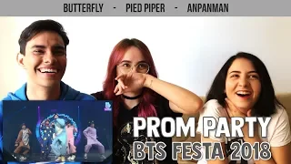 BTS - Butterfly + Pied Piper + Anpanman (Festa 2018) - Reaction | Três de Outubro