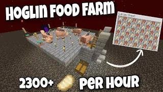 Minecraft Hoglin Food and Leather Farm - Super Easy-  2500+ Items Per Hour (Survival | Java)