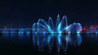 Spectacular Musical Dancing Fountain || 1-axis Digital Swing Fountain  النافورة الراقصة الموسيقية