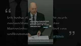 Scholz gibt Rede zu Israel-Lage: "Arbeiten daran, dass alle Geiseln wieder freikommen"