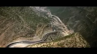 Drone Camera View  of steel  Bridge fort Munro