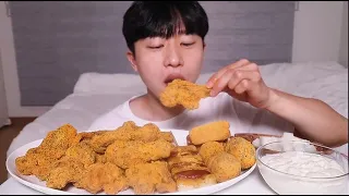 뿌링클......!!! 뿌링클치킨 뿌링클치즈볼 뿌링소떡 뿌링치즈스틱 먹방 • Bburinkle Chicken Mukbang ASMR