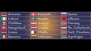 Eurovision Song Contest 2019 - Semifinal 2 - My Qualifiers