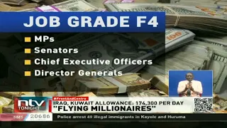 “Flying millionaires”: Amounts paid to top Kenyan officials for foreign trips