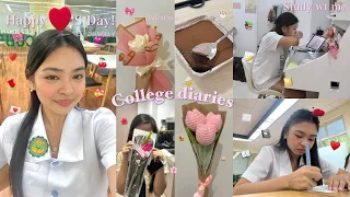 College diaries: chill days, lasallian days, denise julia, more studying, & Valentines🌹💌🍓🍫