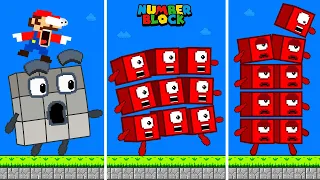 Pattern Palace: Mario vs Numberblocks- Hiccups Mix Level Up | Game Animation