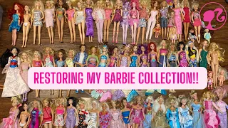 RESTORING MY WHOLE BARBIE COLLECTION!! | PART 1!💖