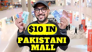 Insane $10 Food Challenge in Emporium Mall - Lahore, Pakistan 🇵🇰