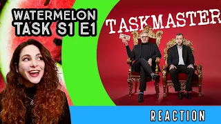 American Reacts - TASKMASTER - Watermelon Task 🍉