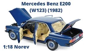 Mercedes Benz 200E (W123) (1982)1:18 Norev diecast model [Review Video]