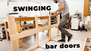 How to make Swinging bar doors ASMR Saloon Doors for the steps