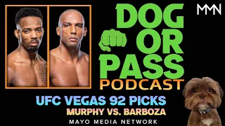 UFC Vegas 92 Picks, Bets, Props | Murphy vs Barboza Fight Previews, Predictions