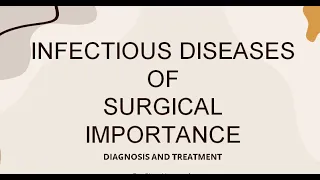Infectious Diseases of Surgical Importance(TB & Typhoid)