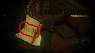 Ghost Recon Wildland Easter Egg en Fallen Ghosts Libro en Iglesia