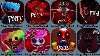 Poppy Playtime Roblox Chapter 1+2+3 , Poppy 4 Demo, Poppy Playtime Chapter 1+2+3+4 Mobile+Steam Link