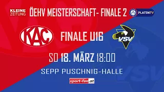 18.03.2018 | EISHOCKEY | U16 | FINALE | KAC - VSV