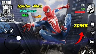 [GTASA ]😱😱 Spiderman PS4 Mini Mod Pack Only [20MB]  For Android By Modding Ok