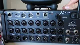 MIXER BEHRINGER XR18 - CONEXIONES, CONTROL REMOTO y CONFIGURACIÓN del X-AIR EDIT en un espectáculo