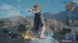 Final Fantasy 15 - All Characters Combat Gameplay [Prompto + Ignis + Gladio]