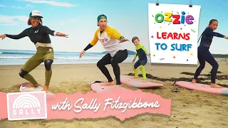 Learn To Surf With Sally Fitzgibbons & Ozzie | Educational Surfing Video For Kids