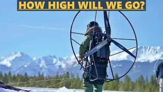 Setting the First World Altitude Record in an Electric Paramotor.