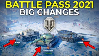 Battle Pass 2021 and NEW Reward Tanks | World of Tanks Battle Pass 2021 - Update 1.12