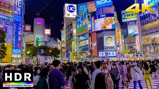 4K HDR // Shibuya Saturday Night Walk - Summer 2022