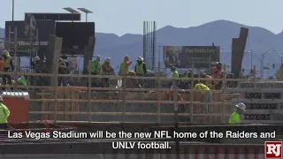 Las Vegas Stadium construction live feed video