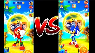 Sonic vs Knuckle || Sonic Dash:Endless Running - New Bike Event💥🏍️