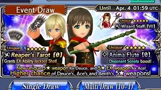 Dissidia Final Fantasy: Opera Omnia - Deuce, Ace & Aerith Banner Draw Pulls