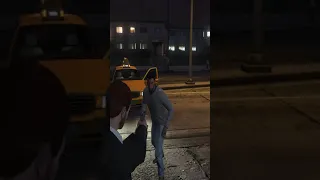 Taxi Driver Punches Pidestrian GTA RP