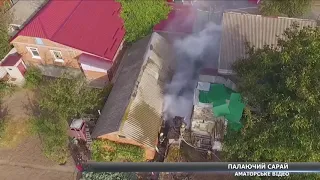 Пожежа на Басах: два житлових будинки врятували від вогню
