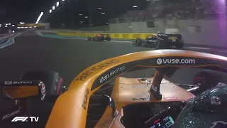 Verstappen overtaking Hamilton - Ricciardo onboard Abu Dhabi GP 2021 Abu Dhabi Grand Prix