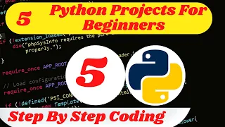 python projects for beginners in English - 5 Mini Python Projects - For Beginners
