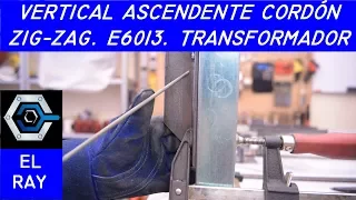 Vertical welding up zig-zag strand with electrode 6013