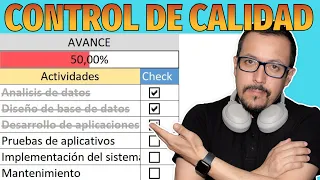 CONTROL DE CALIDAD y BARRA DE PROGRESO en Excel: Despejando dudas