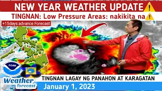 NEW YEAR WEATHER UPDATE: MAY BAGYO?⚠️TINGNAN⚠️WEATHER UPDATE TODAY JANUARY 1, 2023