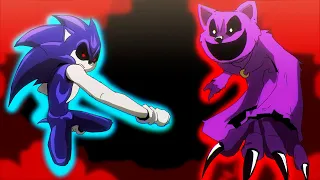 CatNap Defeats Sonic.Exe?! | Poppy Playtime Chapter 3 Smiling Critters x Rainbow Friends