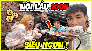 Bé Mon Thử Thách Đức Mõm Nấu Lẩu Chỉ Có 100k Siêu Ngon | #bemontv #ducmomtv #bemon #ducmombemon