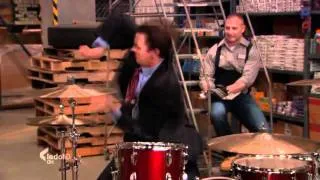 The Office US - Kevin Malone playing the drums