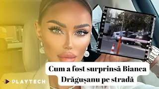 Cum a fost surprinsă Bianca Drăguşanu pe stradă. Rar o vezi aşa pe vedetă, la ce a renunţat?