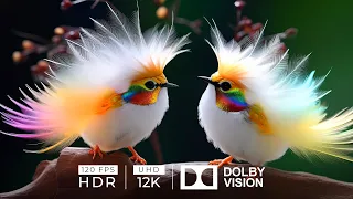 12K HDR 120fps Dolby Vision with Calming Music (Beautiful BIRDS)