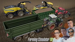 Farming Simulator 17 MP ☆ Cięcie Topoli na 2x Sieczkarnie #4 Saitek ㋡ MafiaSolecTeam